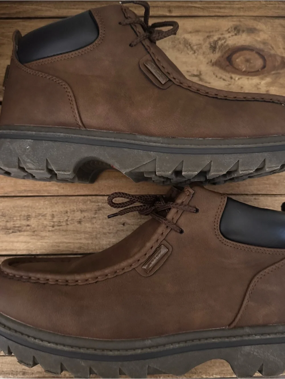 Lugz Brown Moc Toe Chukka Boots Men’s Size 7.5